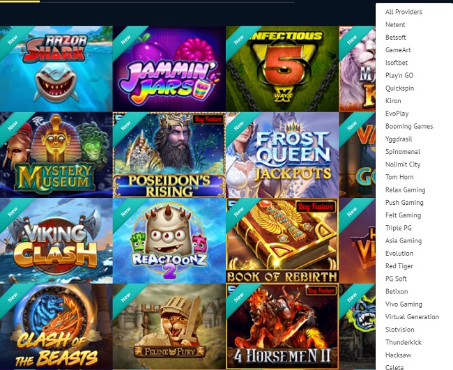 viggloslots game providers