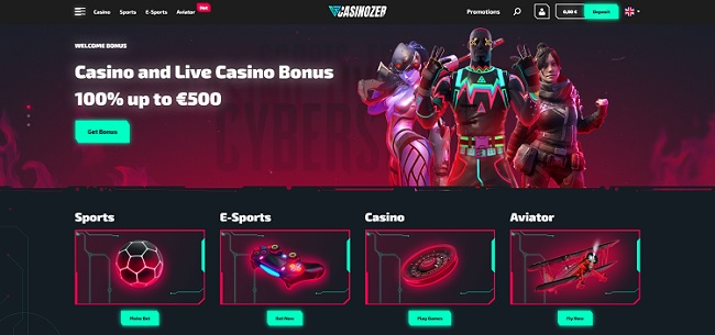 casinozer homepage