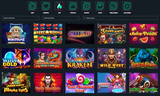 cazinozer games library