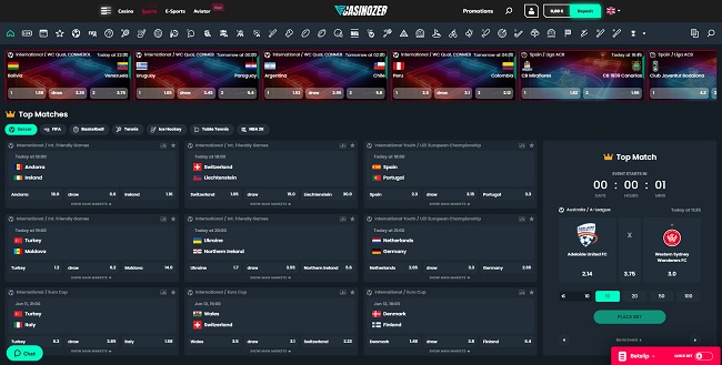 casinozer sports betting