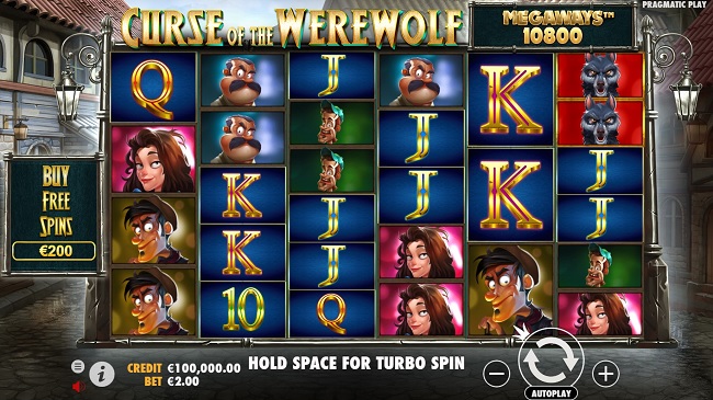 curse of the werewolf megaways pragmatic play