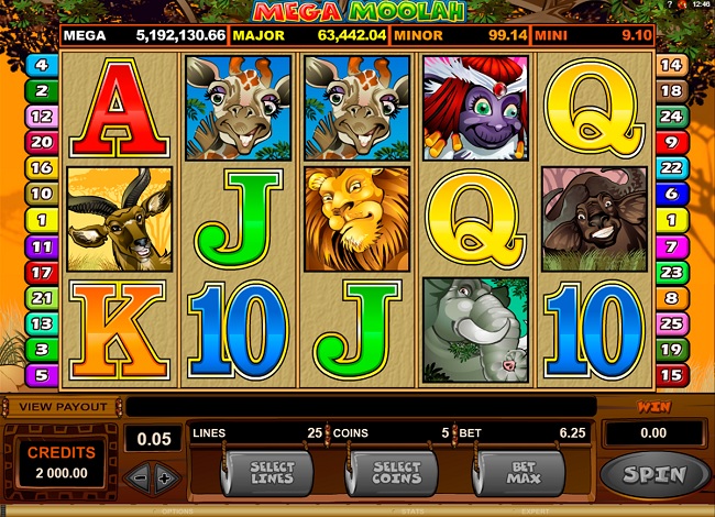 mega moolah microgaming