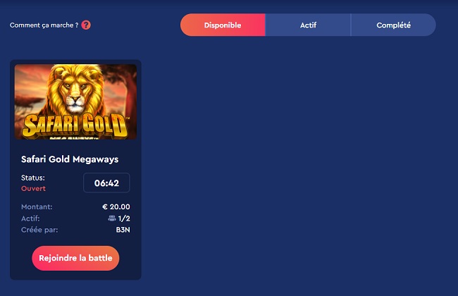 available battles