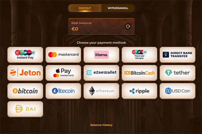 deposit amunra
