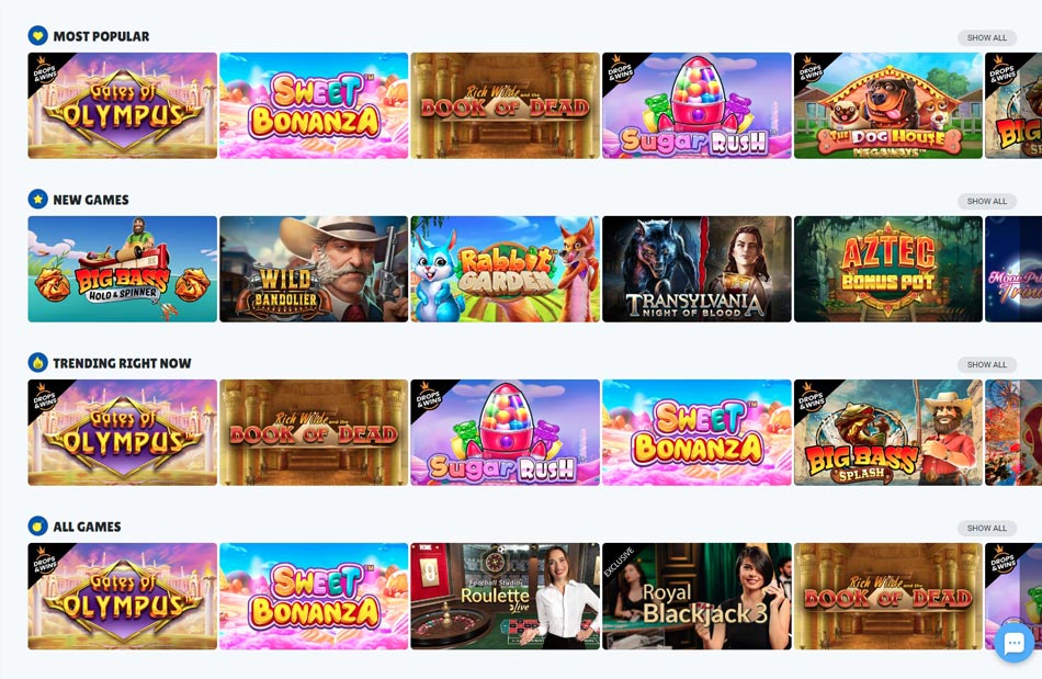Games variety Betzino