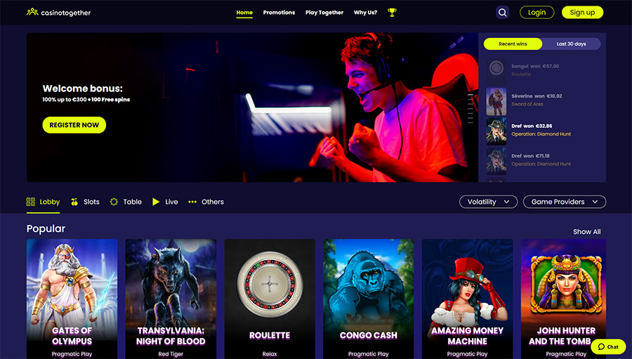 Home page Casinotogether