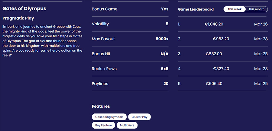 info games casino together