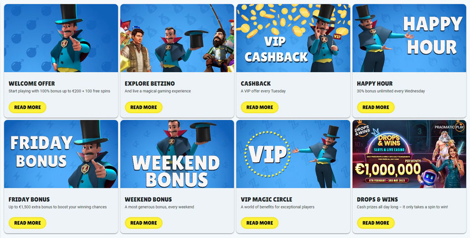 promotions Betzino