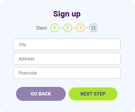 Sign up 3 FGFox