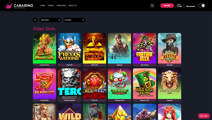 slots cabarino