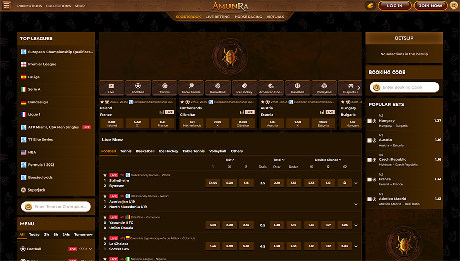 Sports bet amunra