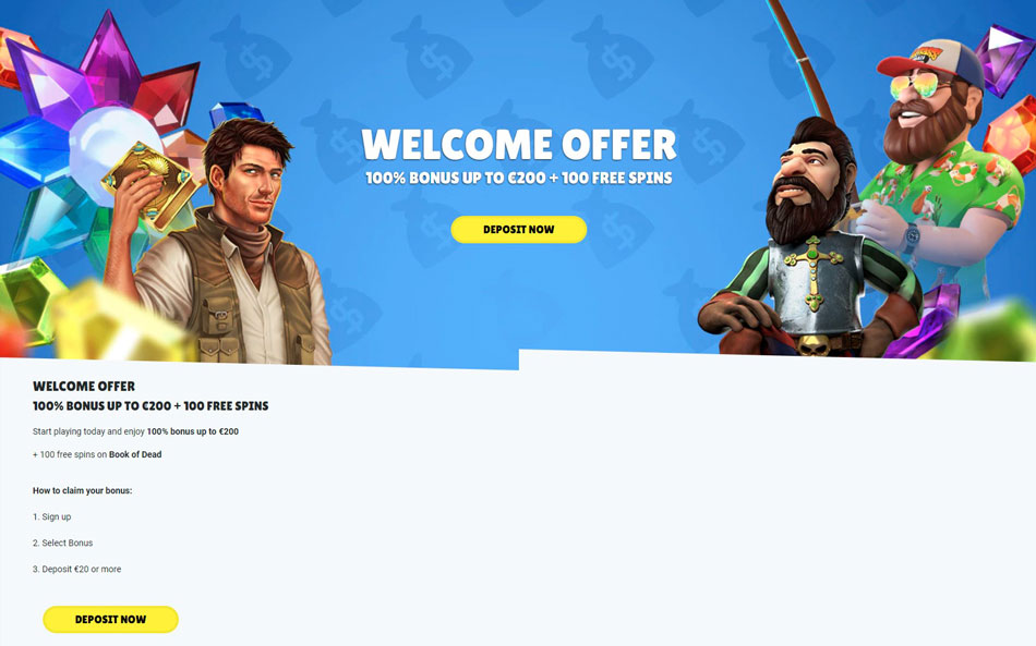 Welcome offer Betzino
