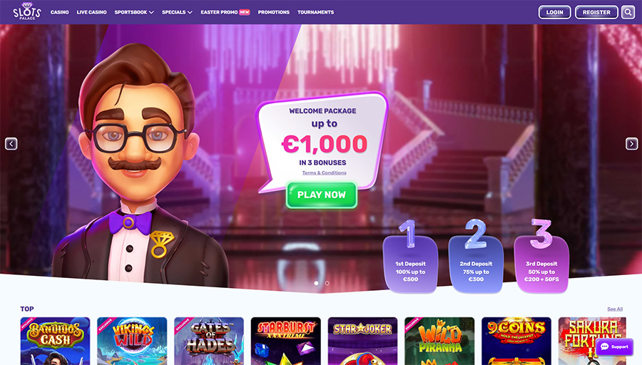 home page slots palace