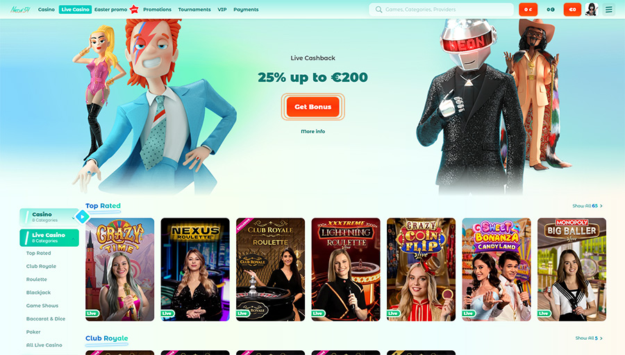 Neon54 Casino: 100% Do odwiedzenia pięć stów bonusu, system kodowania bonusowy