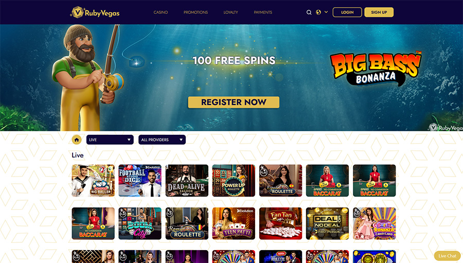 Live casino Ruby Vegas