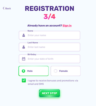 registration 2 slots palace