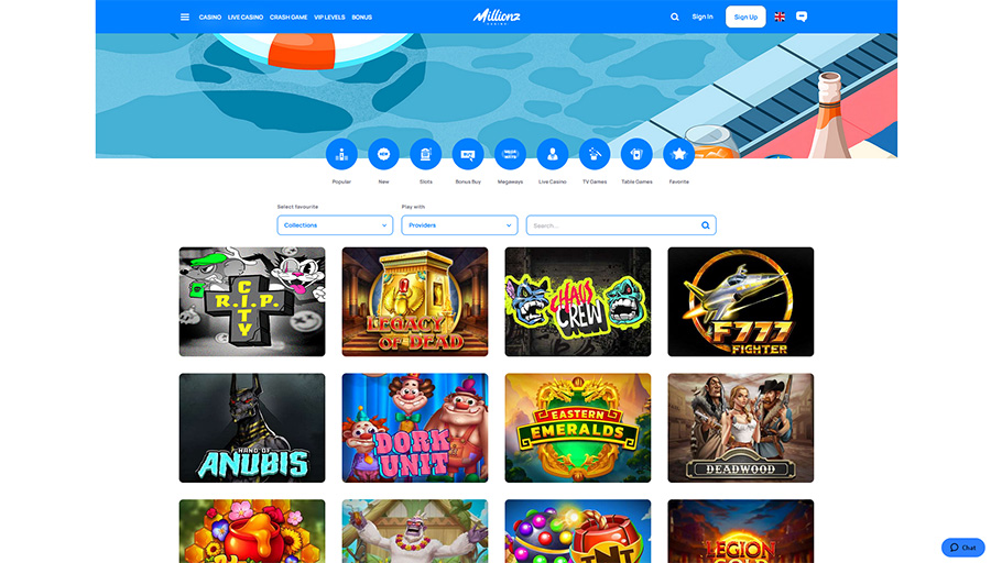 slots millionz casino