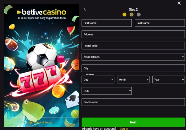 Betlive Register 2