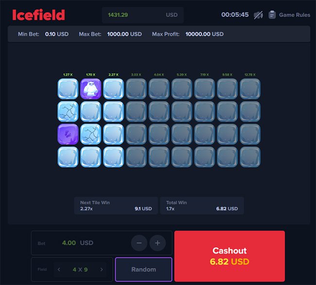 Game Grid Icefield