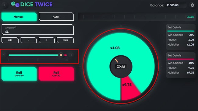 Dice Twice exemple