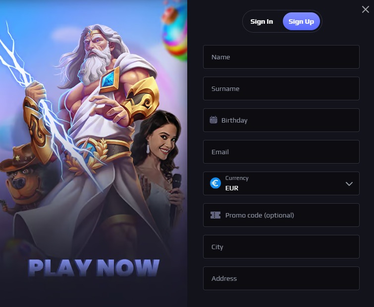 Roostake Casino register