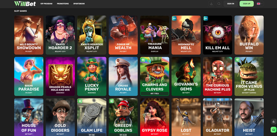 WillBet Casino slots