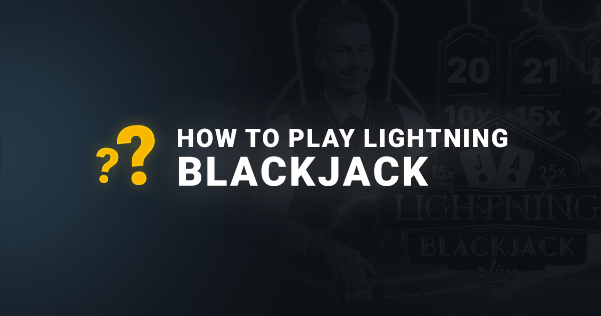 How to play lightning blackjack banner