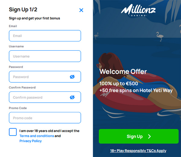 registration millionz