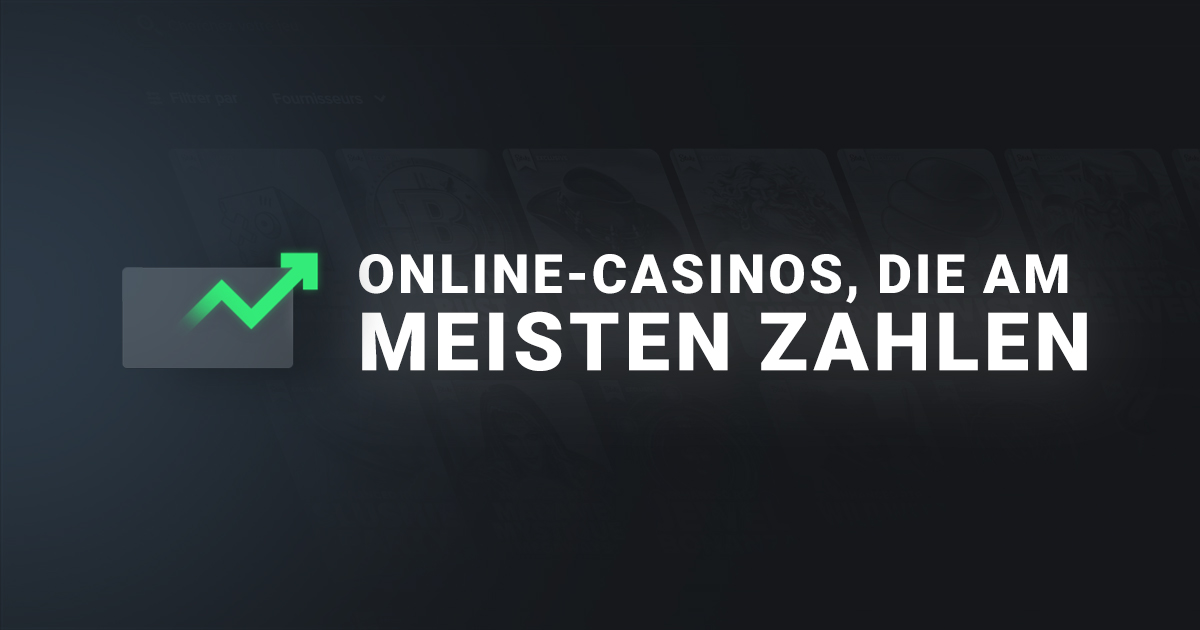 Banner Online-Casinos, die am meisten zahlen DE