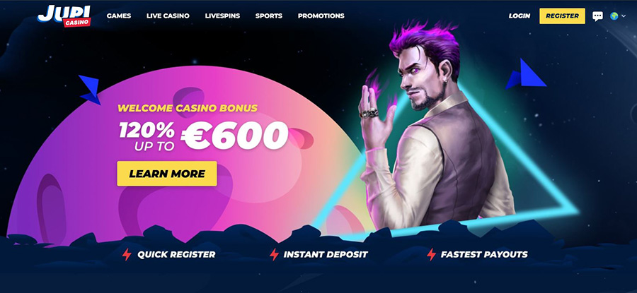Home page Jupi Casino
