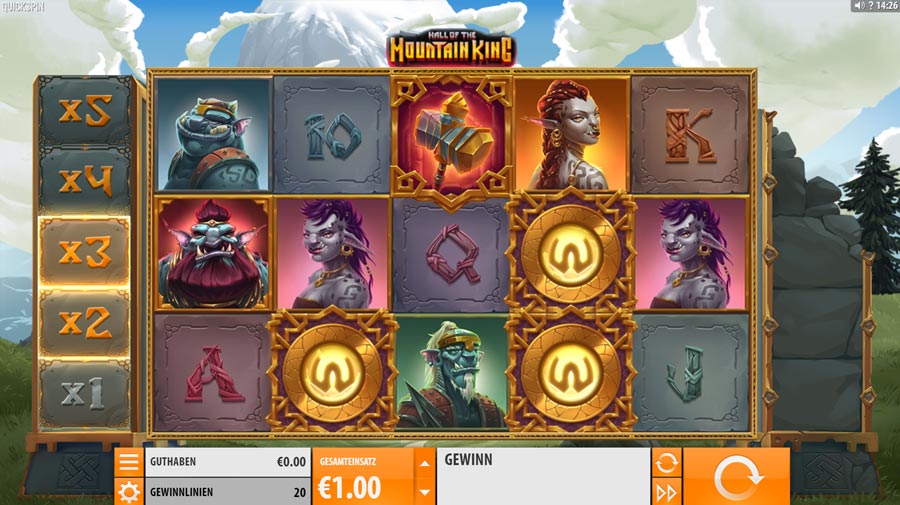Quickspin Hall of the Mountain king Slots