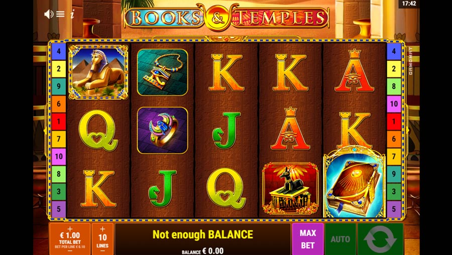 Gamomat Books and Temples Slots