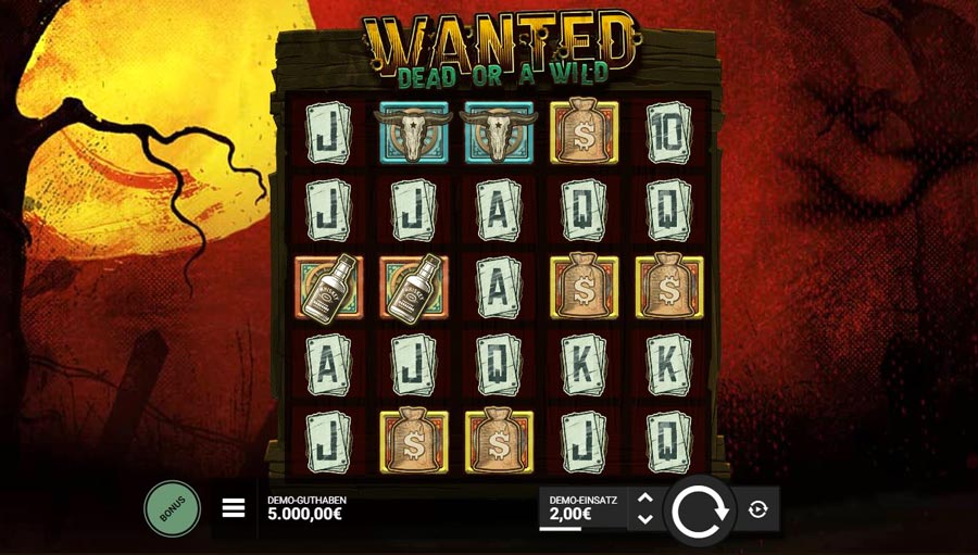 Hacksaw Gaming Wanted dead or a wild Slots DE