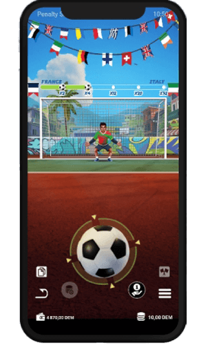 Mobile Penalty Game Multiplier x4 Visual