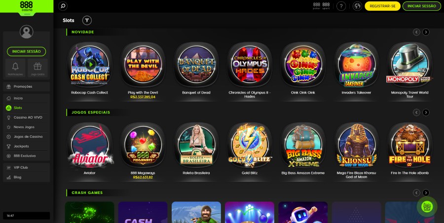 Caça-Níqueis 888 Casino 
