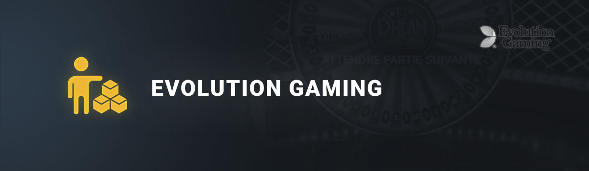 banner fornecedor de Evolution gaming
