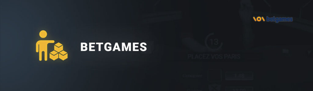 Banner Fornecedor de BetGames